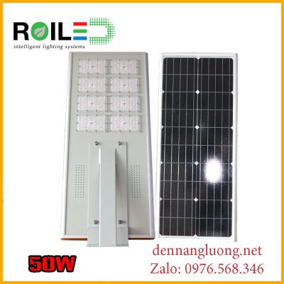 Đèn đường năng lượng pin liền thể cao cấp 50w
