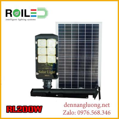 Đèn đường RL 200w pin rời |Solar Light 200w | năng lượng mặt trời