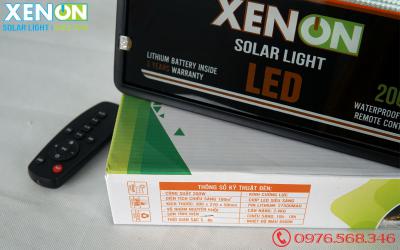 Đèn pha Xenon CX200W| mẫu mới| năng lượng mặt trời