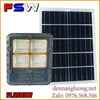 Đèn Solar Light FL200W| năng lượng mặt trời siêu sáng | FSW 2021