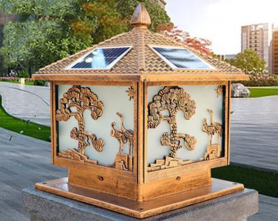 Đèn Trụ Cổng NLMT LT-ZXA-019 3 Màu Ánh Sáng