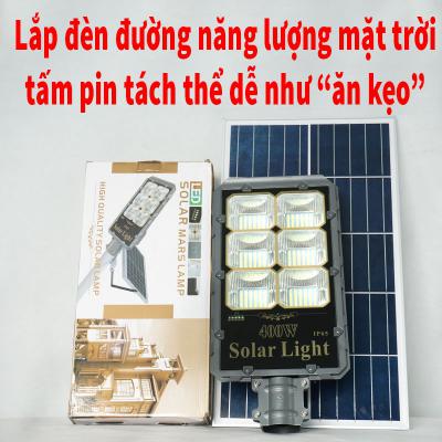 Lắp đèn đường dùng năng lượng của mặt trời tấm pin tách thể dễ như 