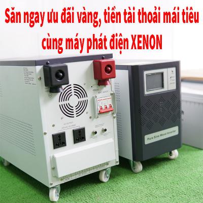 Săn ngay ưu đãi vàng, tiền tài thoải mái tiêu cùng máy phát điện XENON