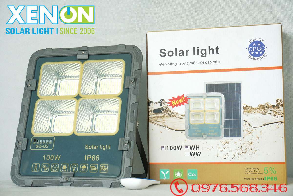 Đèn pha led năng lượng mặt trời Xenon