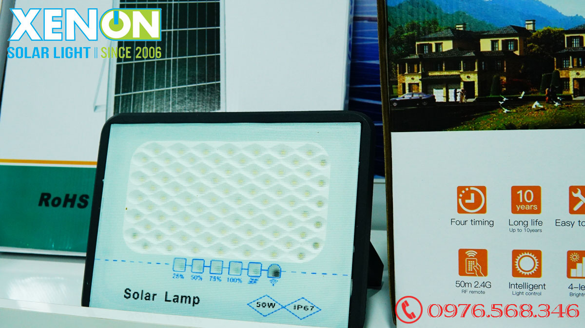 Đèn pha led năng lượng mặt trời Xenon