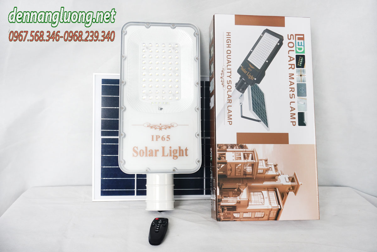 Đèn đường năng lượng mặt trời 200W siêu sáng Solarlight - E200 Đèn đường năng lượng mặt trời 200W siêu sáng Solarlight - E200