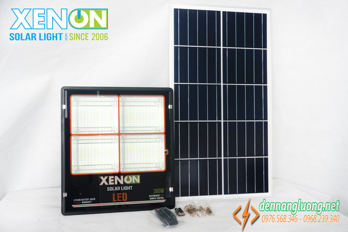 Đèn pha năng lượng mặt trời 300W chính hãng Xenon C300W