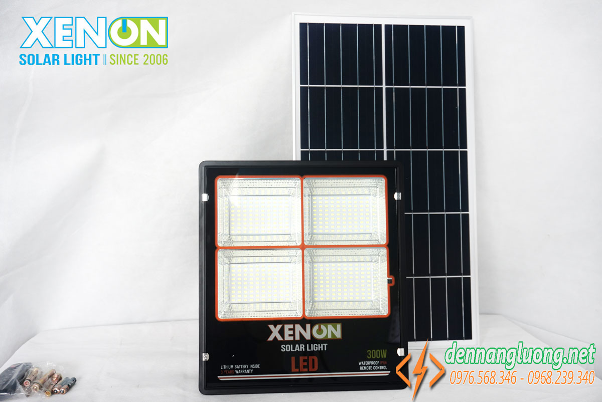 Đèn pha năng lượng mặt trời 300W chính hãng Xenon C300W