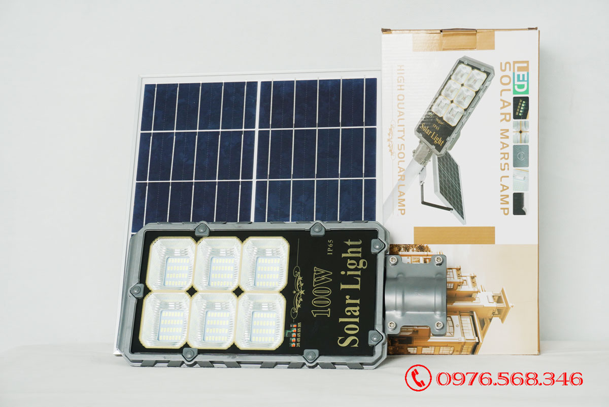Đèn đường năng lượng mặt trời cao cấp 100W Roiled - RB100W