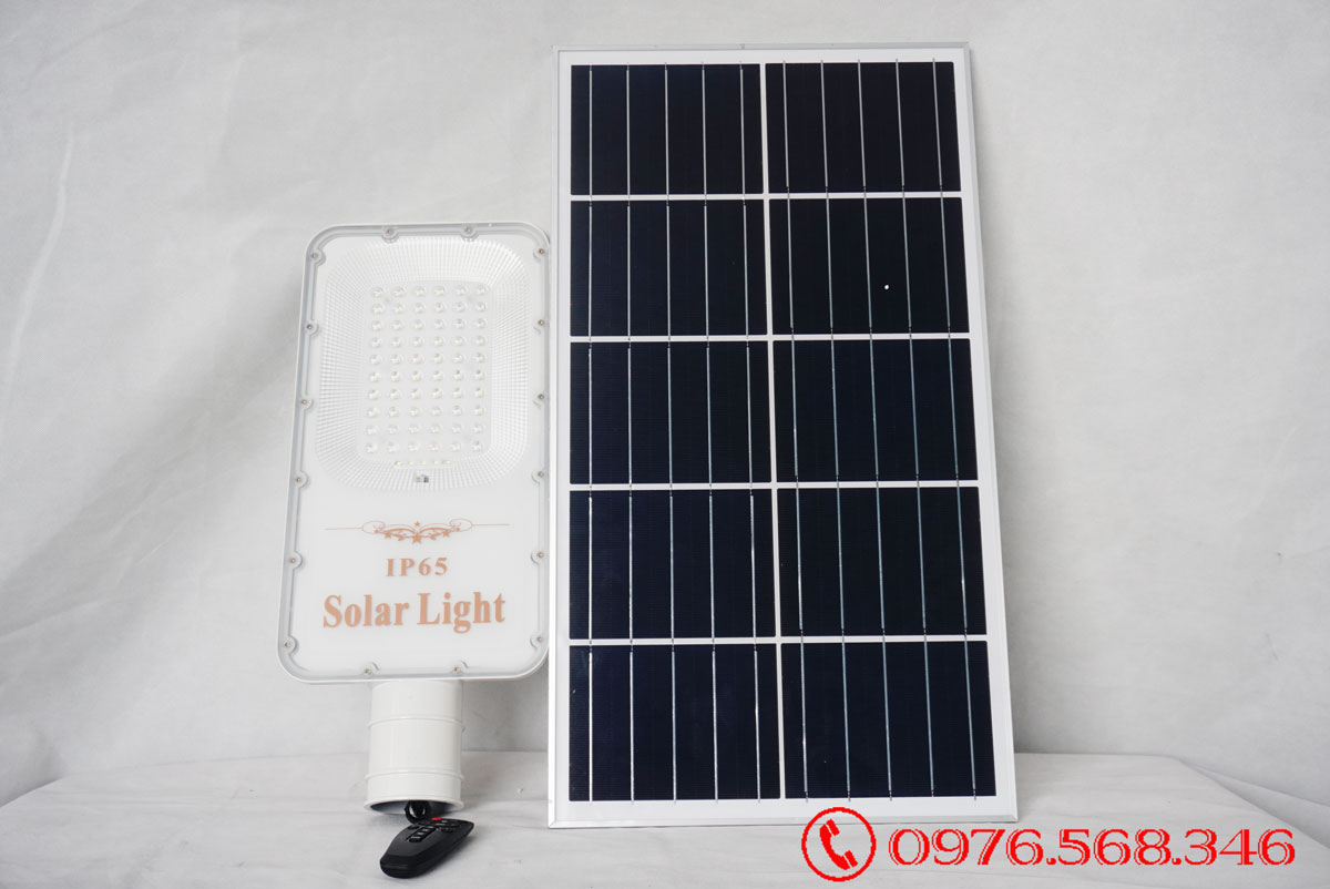 Đèn đường năng lượng mặt trời 100W siêu sáng Solarlight - E100
