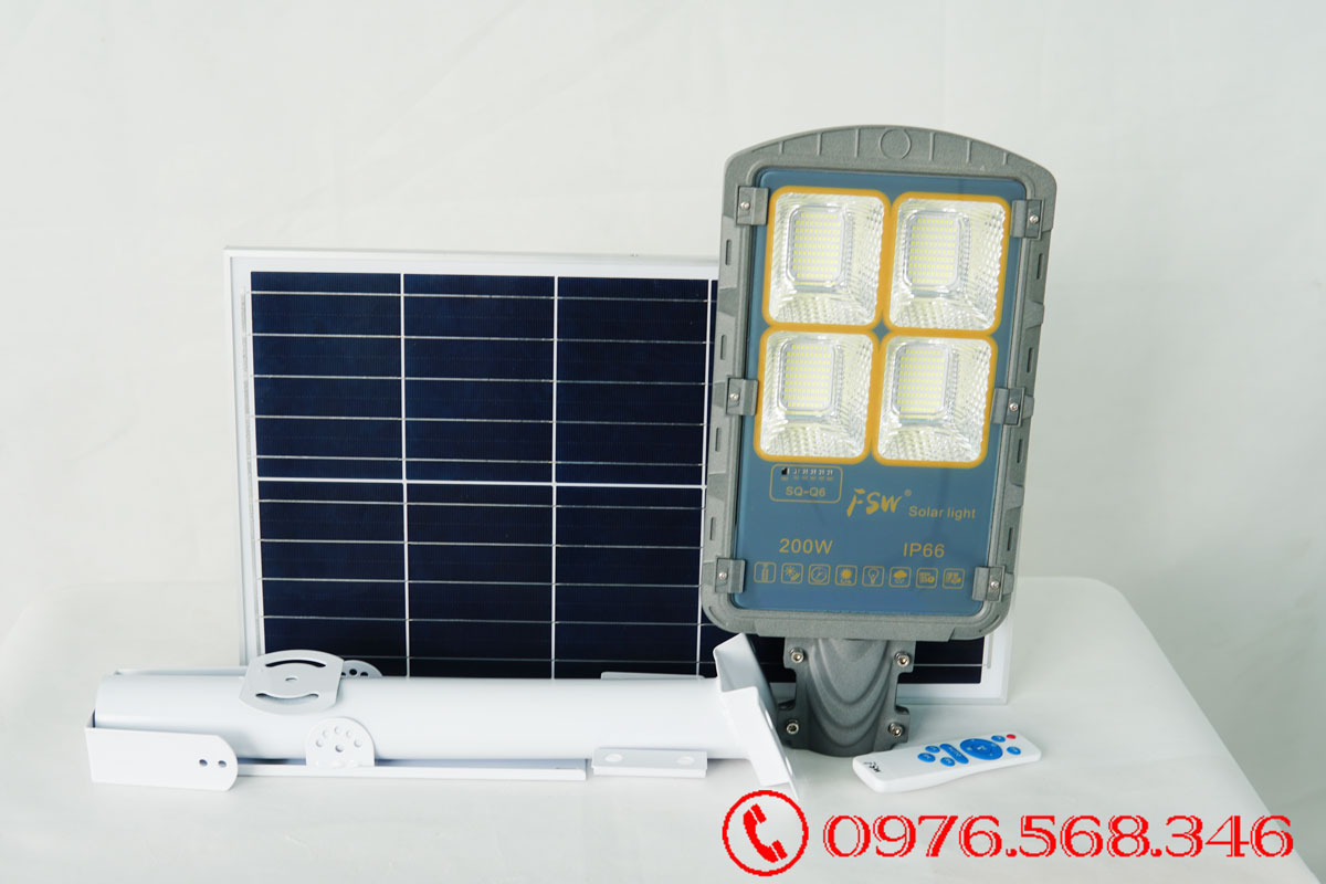 Đèn đường năng lượng mặt trời FSW-200w