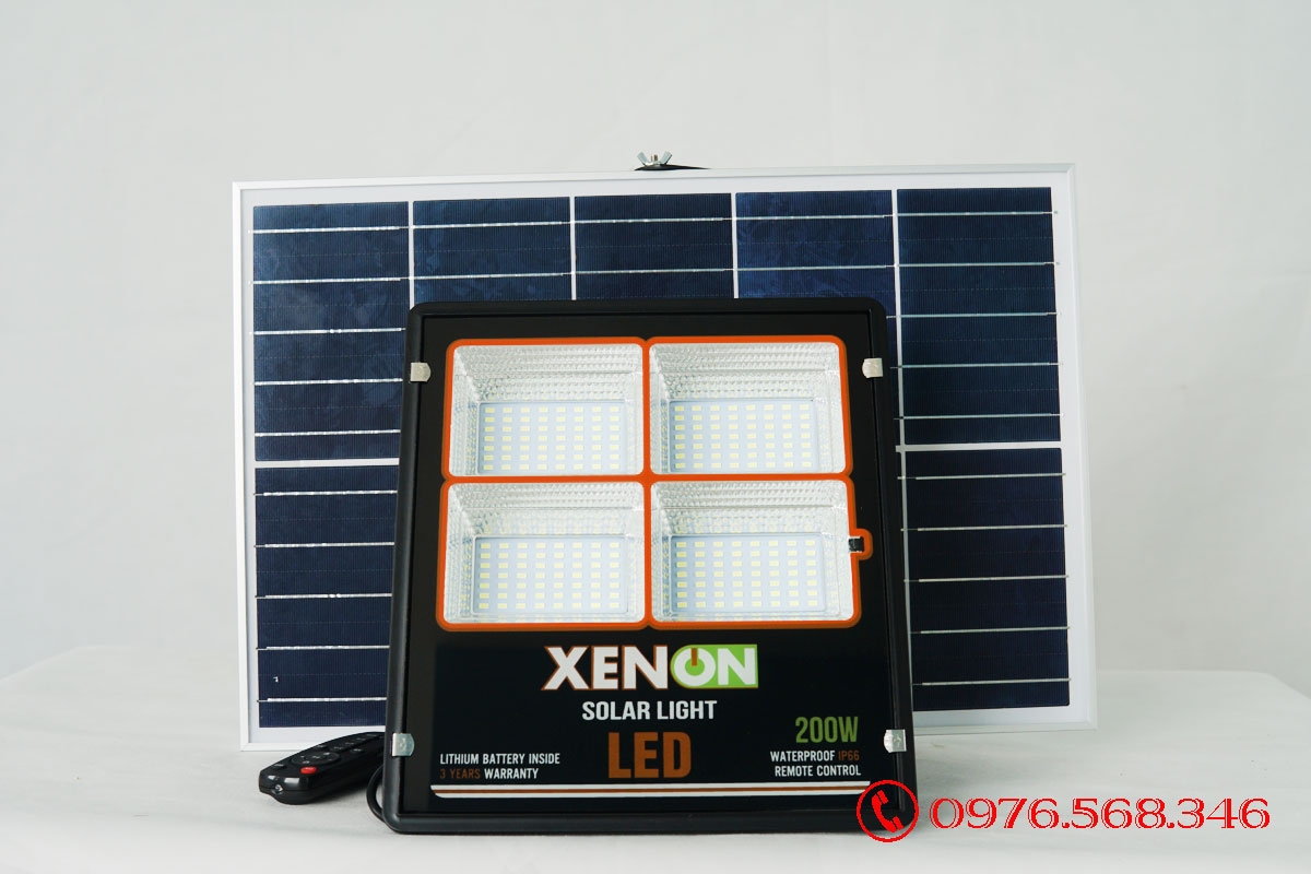 Đèn pha năng lượng mặt trời cao cấp Xenon C-200W