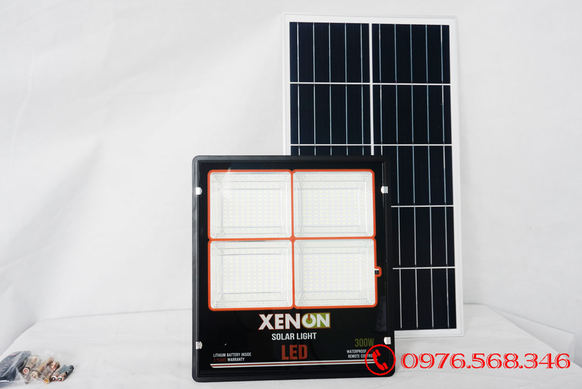 Đèn pha năng lượng mặt trời 300W chính hãng Xenon C300W