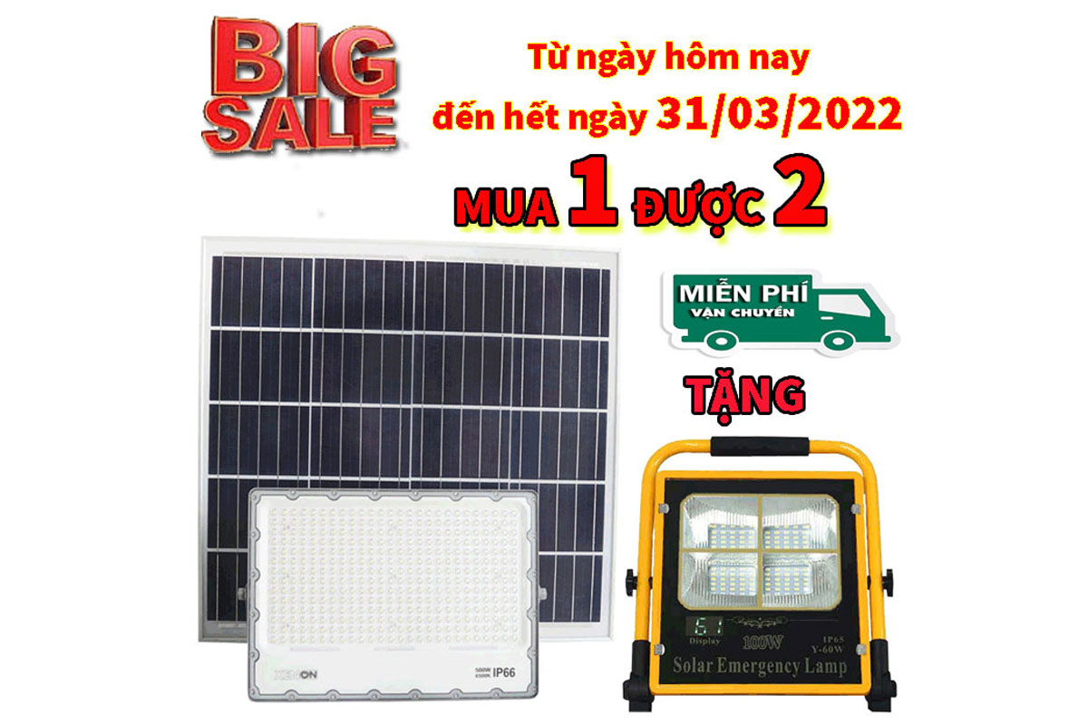 Đèn pha năng lượng mặt trời Xenon Deluxe DL-500w Đèn pha năng lượng mặt trời Xenon Deluxe DL-500w