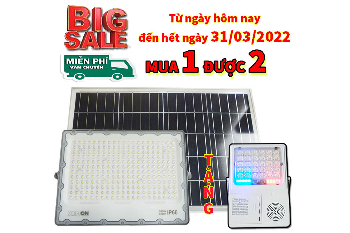 Đèn pha năng lượng mặt trời Xenon Deluxe DL300W Đèn pha năng lượng mặt trời Xenon Deluxe DL300W
