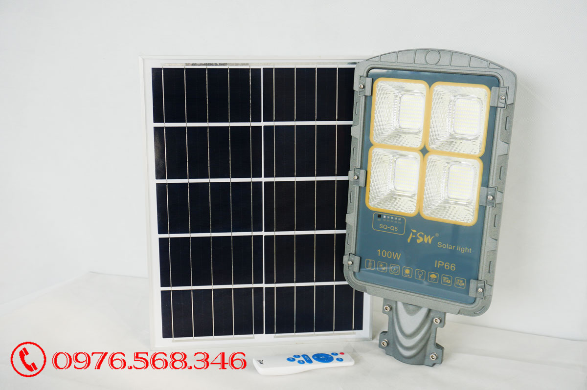 Đèn đường năng lượng mặt trời FSW-100w