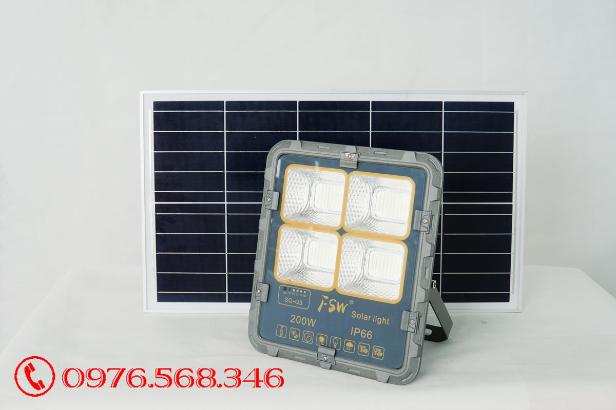 Đèn pha năng lượng mặt trời FSW-200W Đèn pha năng lượng mặt trời FSW-200W
