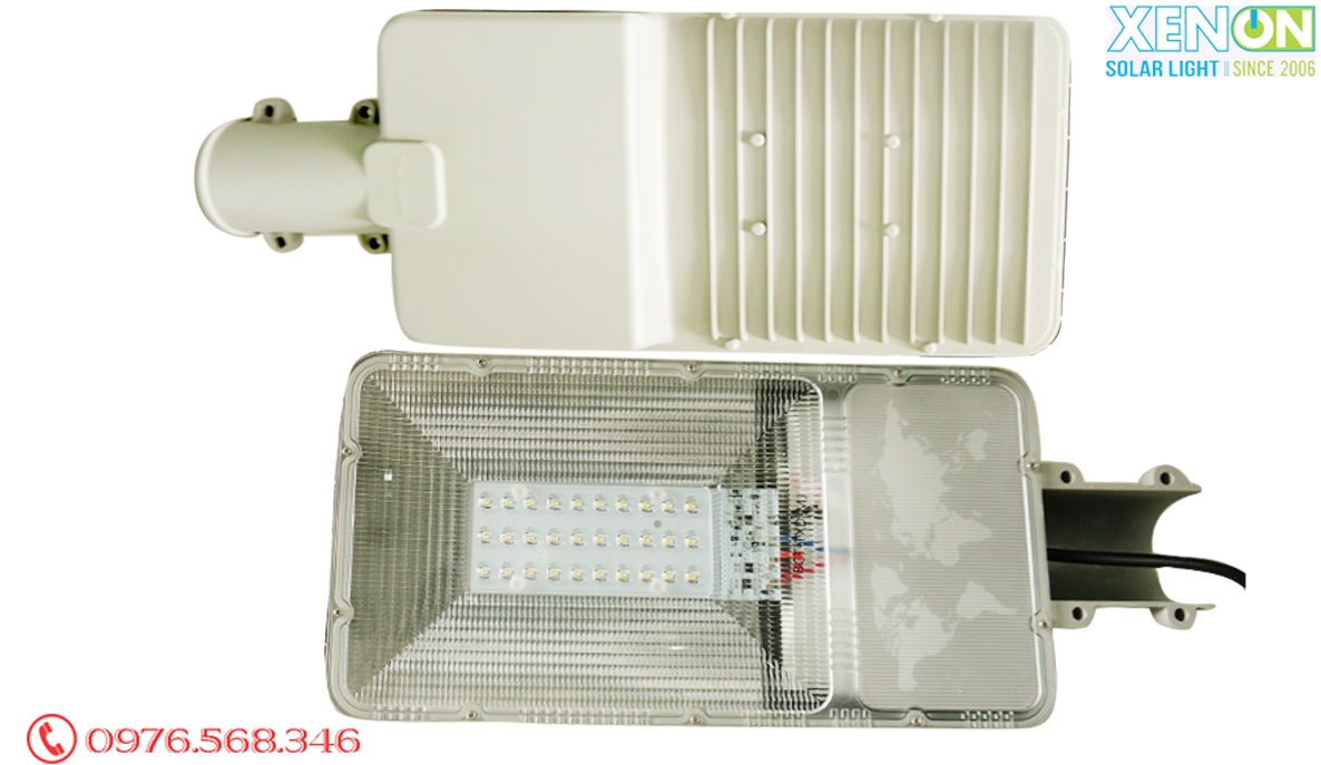 Đèn Đường Năng Lượng Mặt Trời Blue Carbon BCT-OLC 30w, linh kiện Nhật 