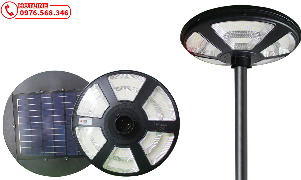 Đèn chiếu sáng sân vườn, công viên năng lượng mặt trời FSW-600W Đèn chiếu sáng sân vườn, công viên năng lượng mặt trời FSW-600W