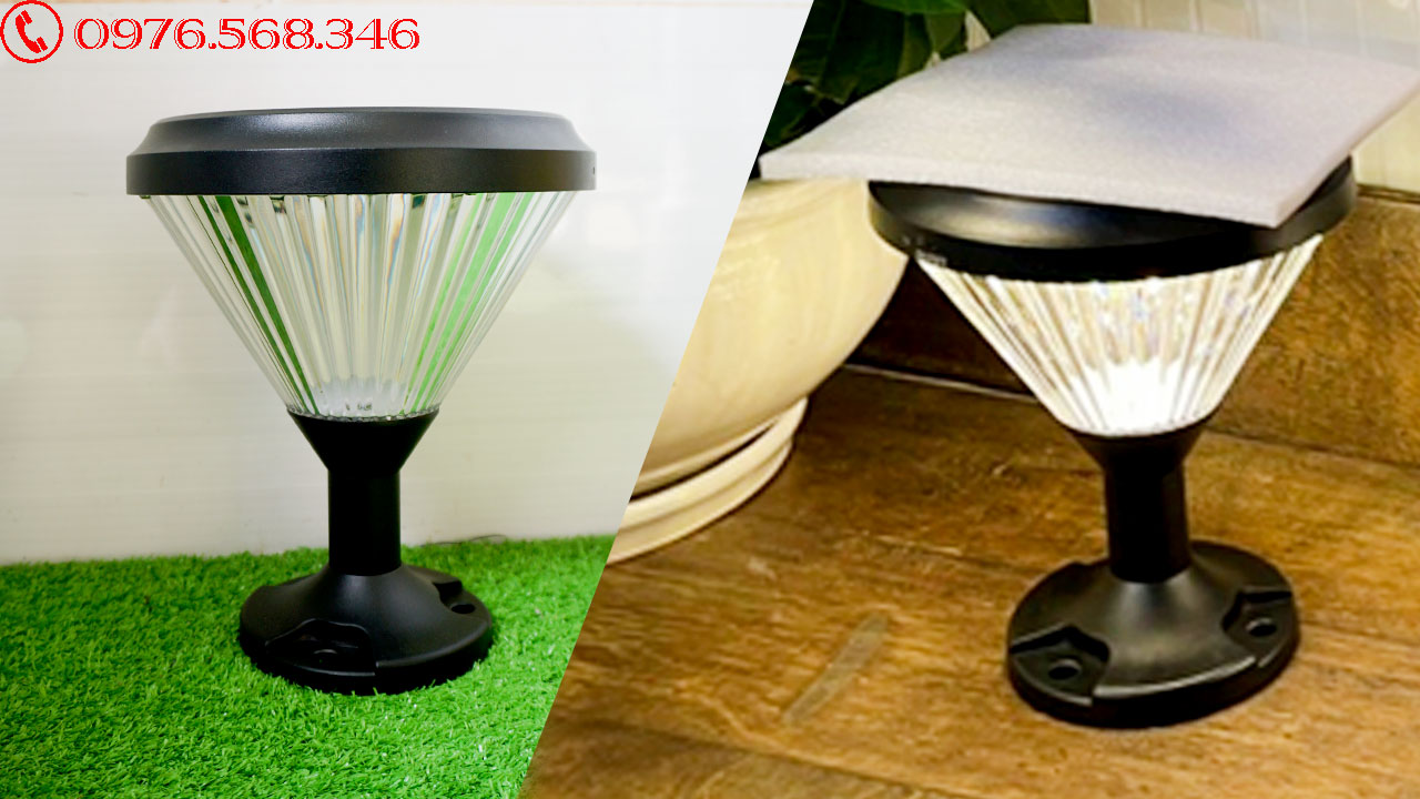 Đèn sân vườn, cổng rào năng lượng mặt trời cao cấp SV-001G
