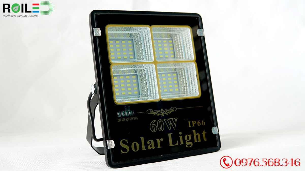 Đèn Pha Năng Lượng Mặt Trời Siêu Sáng 60W Roiled - RP4-60W