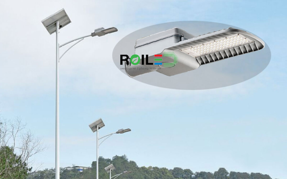 Đèn đường cao cấp Roiled 100W - năng lượng mặt trời