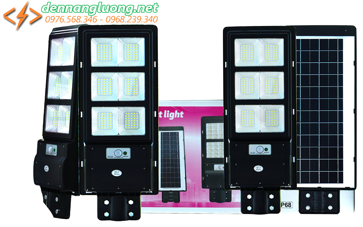 Đèn đường RLT 120w pin liền thể