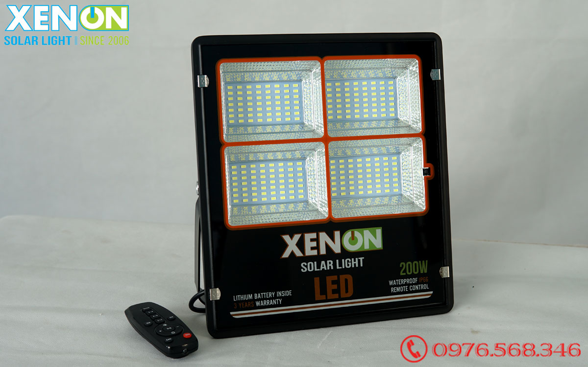 Đèn pha Năng Lượng Mặt Trời 200W Chính Hãng Xenon C200W