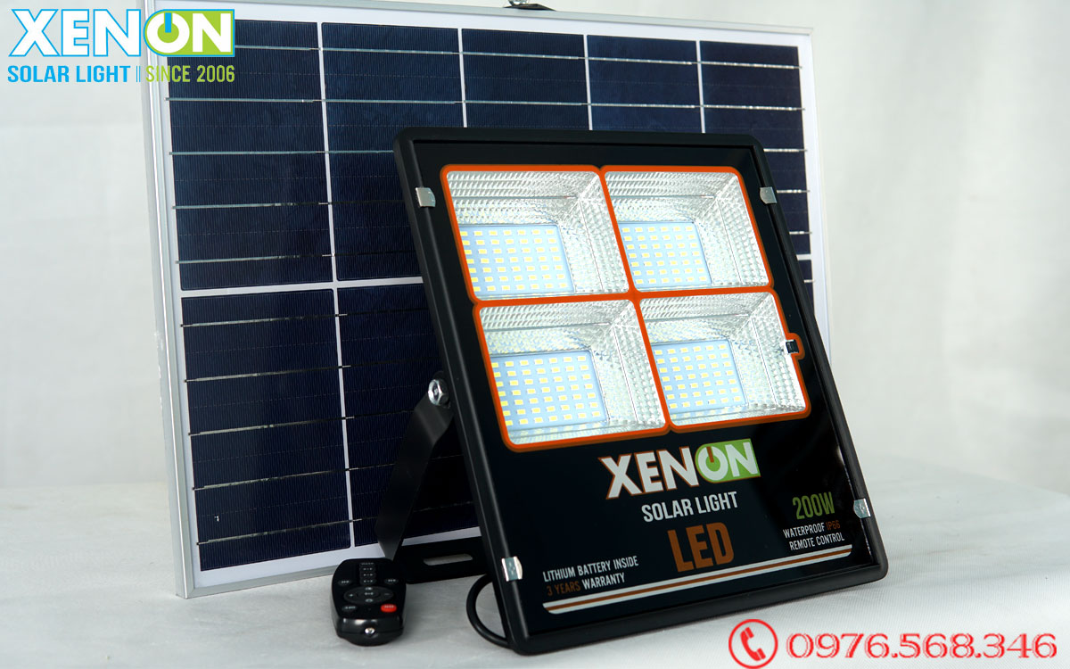 Đèn pha Năng Lượng Mặt Trời 200W Chính Hãng Xenon C200W