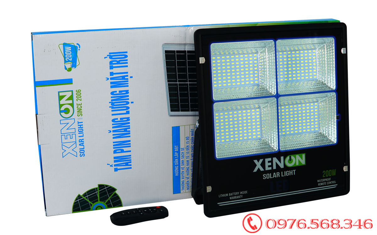 Đèn pha Năng Lượng Mặt Trời 200W Chính Hãng Xenon X200W 