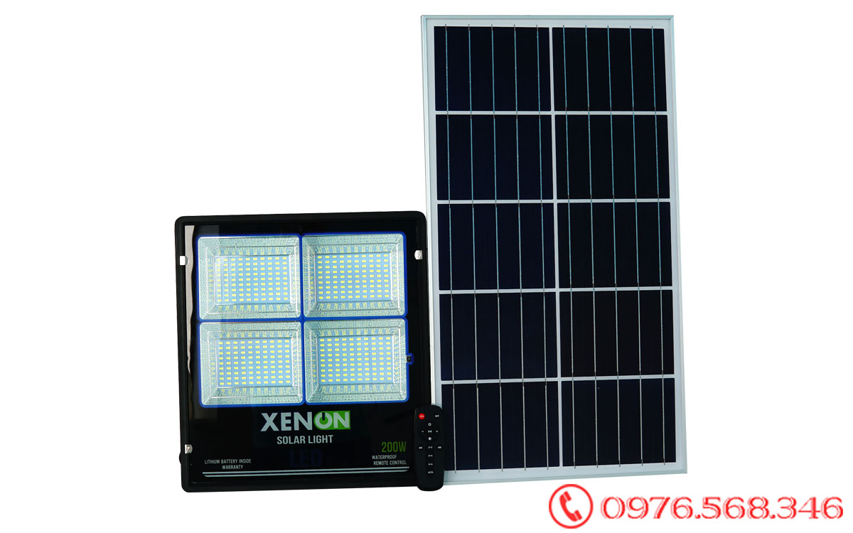 Đèn pha Năng Lượng Mặt Trời 200W Chính Hãng Xenon X200W 