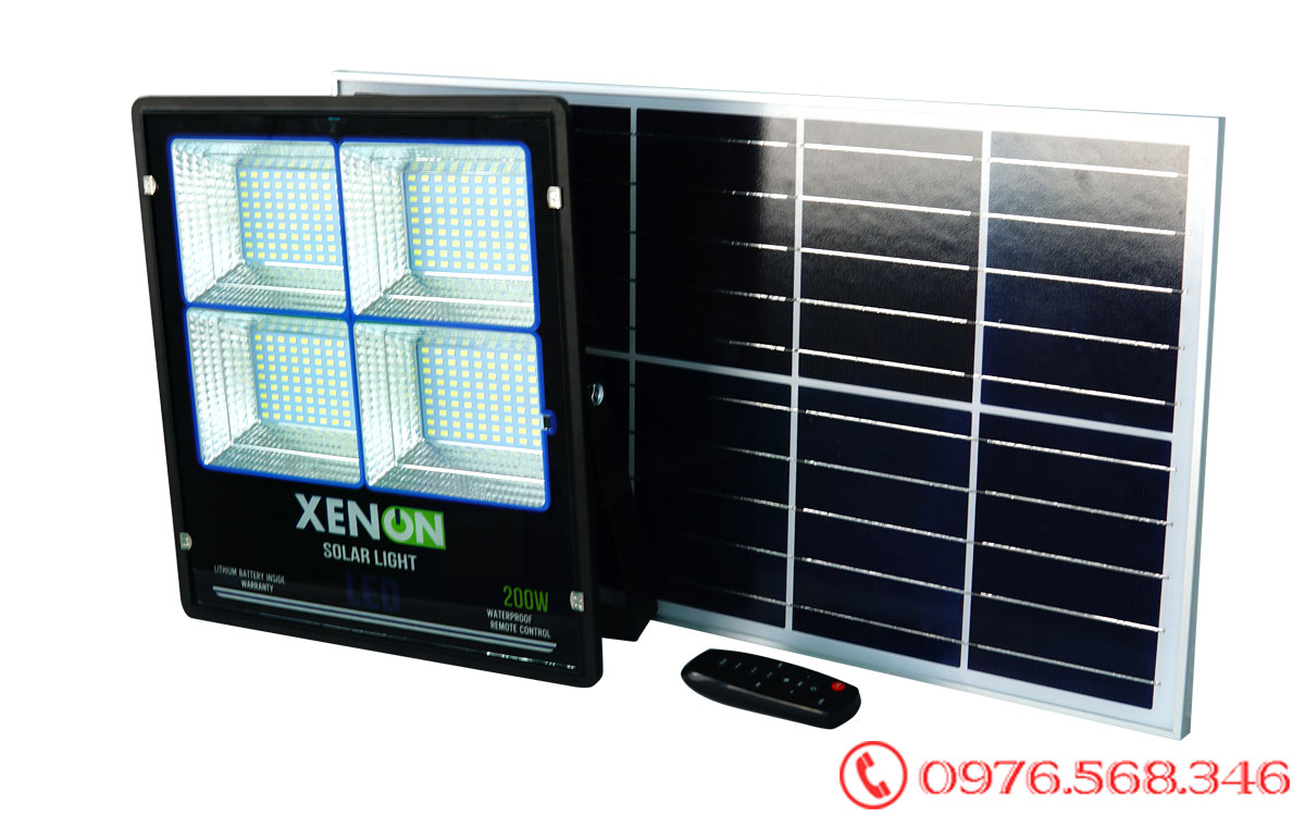 Đèn pha Năng Lượng Mặt Trời 200W Chính Hãng Xenon X200W 